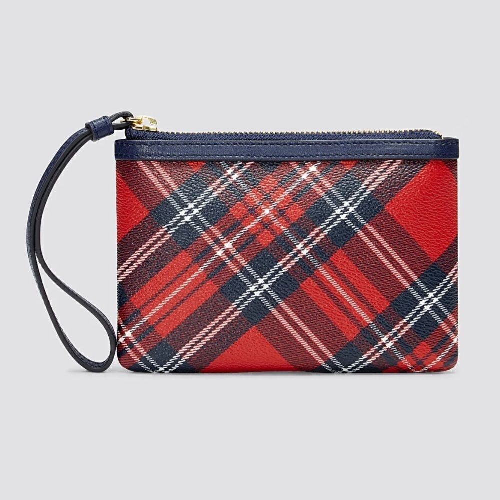 Draper James NWT Plaid Wristlet